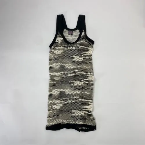 CRYSTAL / CRYSTAL(網シャツ) / 網シャツ BLACK CAMO SIZE M