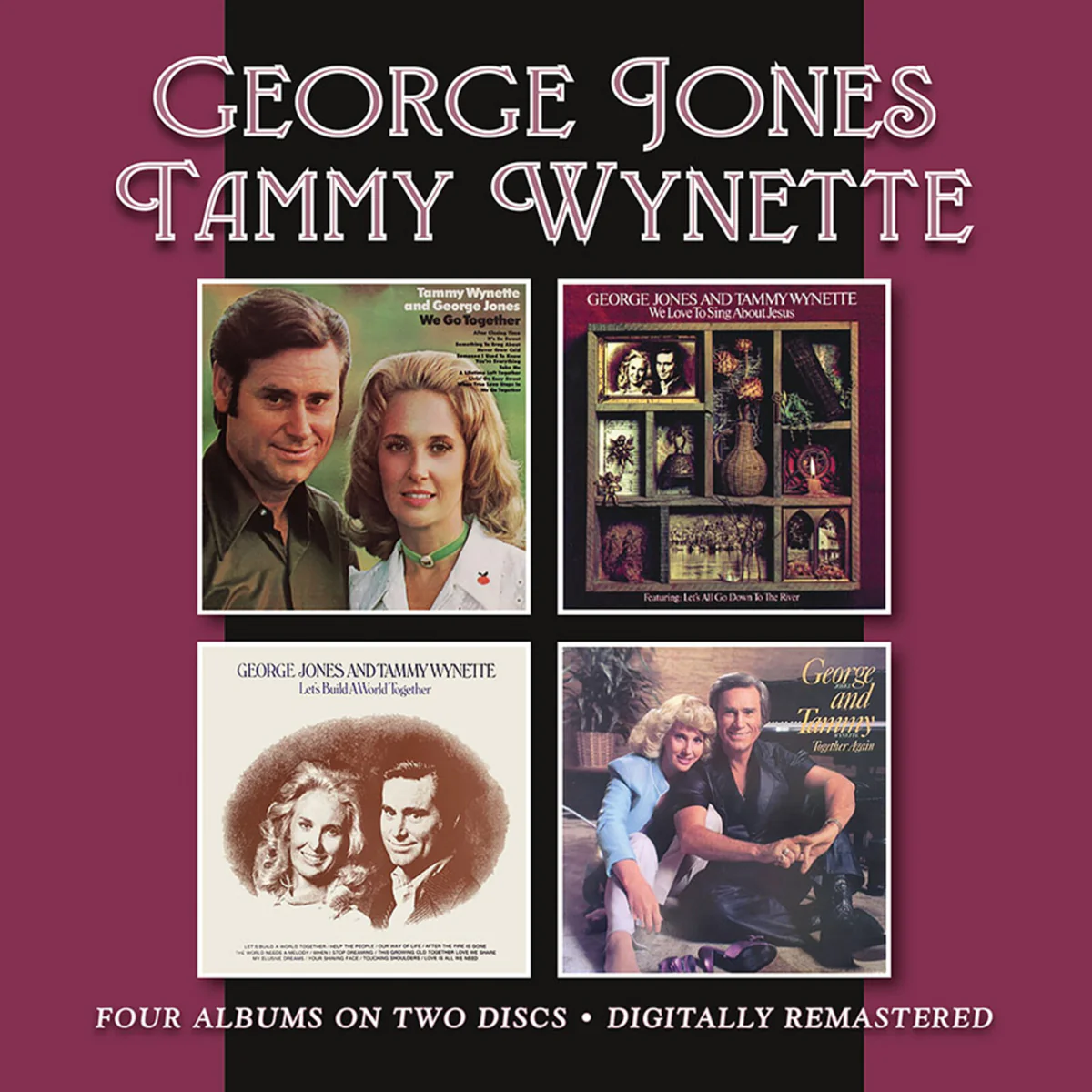 GEORGE JONES & TAMMY WYNETTE / ジョージ・ジョーンズ&タミー・ウィネット / WE GO TOGETHER / WE LOVE TO SING ABOUT JESUS / LET’S BUILD A WORLD TOGETHER / TOGETHER AGAIN