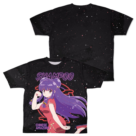 (ANIMATION MUSIC) / (アニメーション音楽) / XL / シャンプー 両面フルグラフィックTシャツ ネオンサインVer.