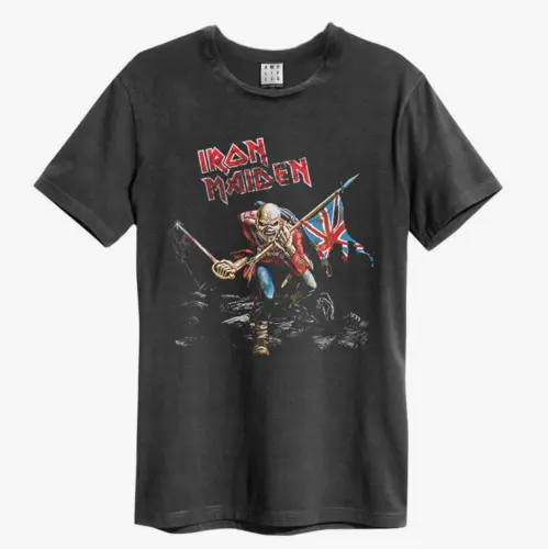 IRON MAIDEN / アイアン・メイデン / 80 TOUR AMPLIFIED VINTAGE CHARCOAL MEDIUM T SHIRT
