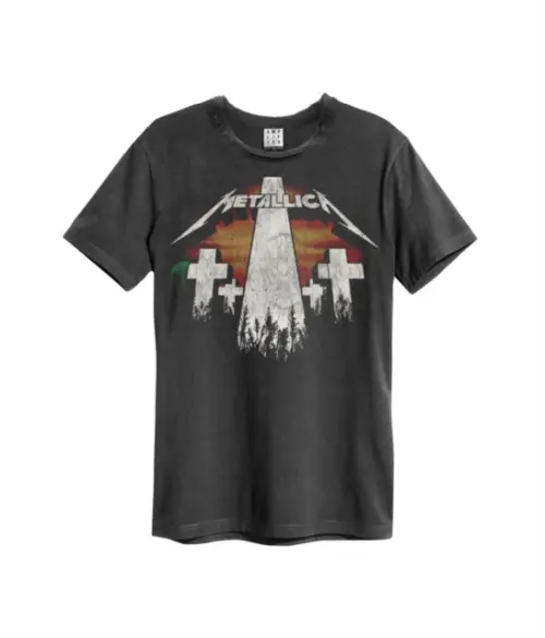 METALLICA / メタリカ / MASTER OF PUPPETS REVAMP AMPLIFIED VINTAGE CHARCOAL LARGE T SHIRT
