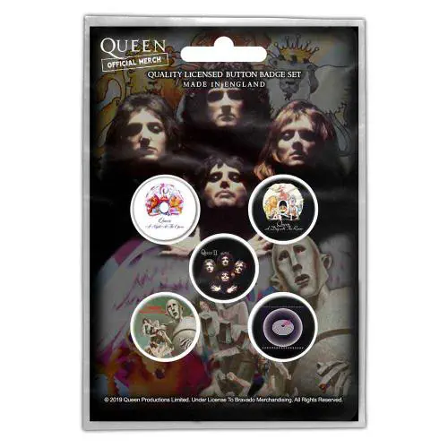 QUEEN / クイーン / QUEEN EARLY ALBUMS RETAIL PACKED BUTTON BADGE