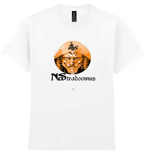 MF DOOM / NAS / NASTRADOOMUS (WHITE) (XL) 