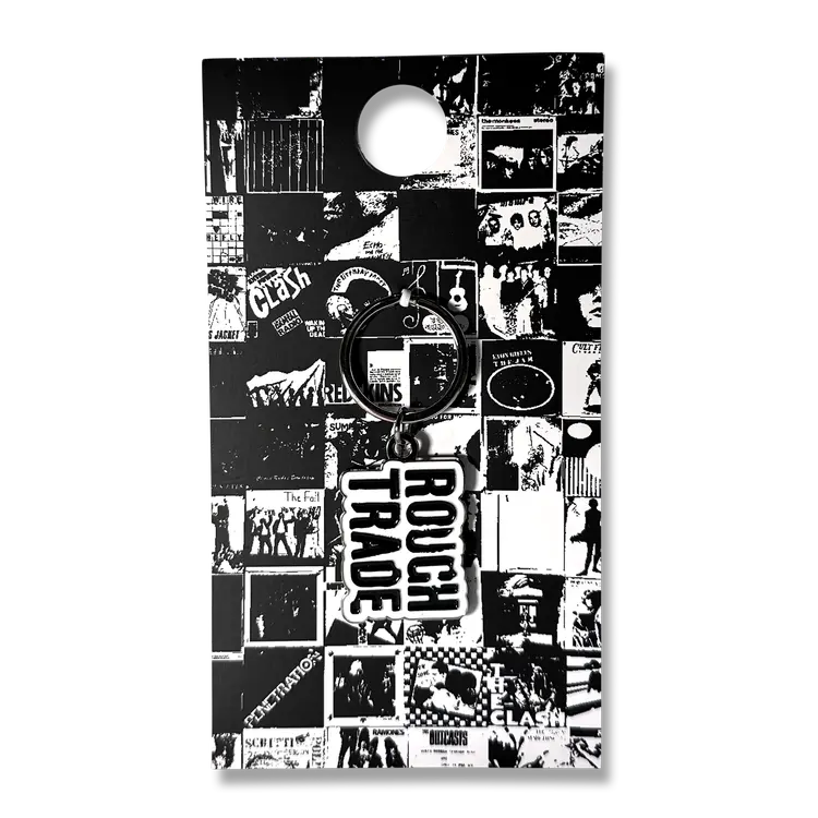 ROUGH TRADE (LABEL) / ラフ・トレード / ENAMEL KEYRING (BLACK ON WHITE)