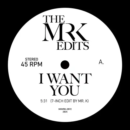 MR. K (DANNY KRIVIT) / ミスター・ケー / WANT YOU / ONLY THE STRONG SURVIVE (7")