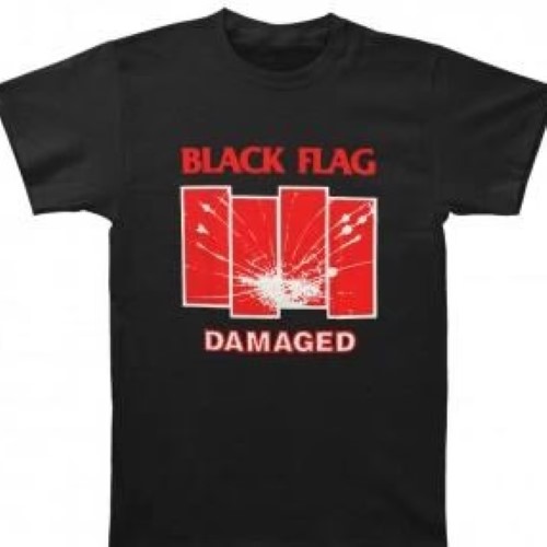 BLACK FLAG / ブラック・フラッグ / M/DAMAGED T-SHIRT (BLACK)