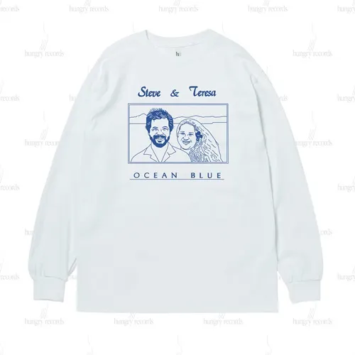 STEVE & TERESA  / スティーヴ & テレサ / Ocean Blue Long Sleeve T-shirt L