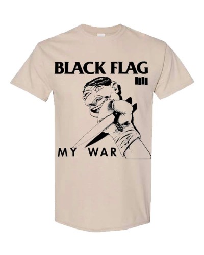 BLACK FLAG / ブラック・フラッグ / L/MY WAR T-SHIRT (SAND)