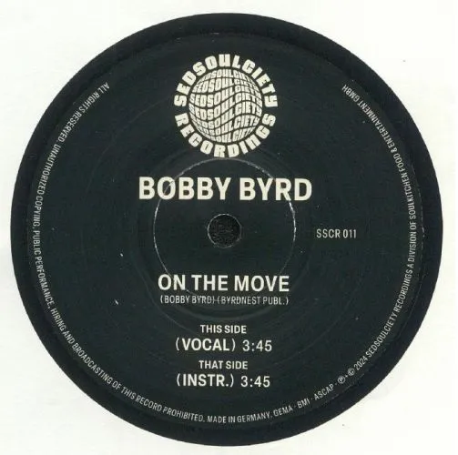 BOBBY BYRD / ボビー・バード / ON THE MOVE (7")