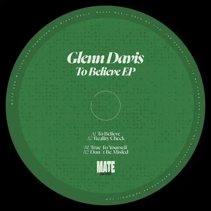 GLENN DAVIS (HOUSE) / TO BELIEVE EP (12")