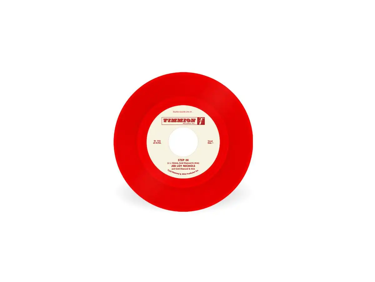JEB LOY NICHOLS & COLD DIAMOND & MINK / STEP IN [7" - TRANSPARENT RED]