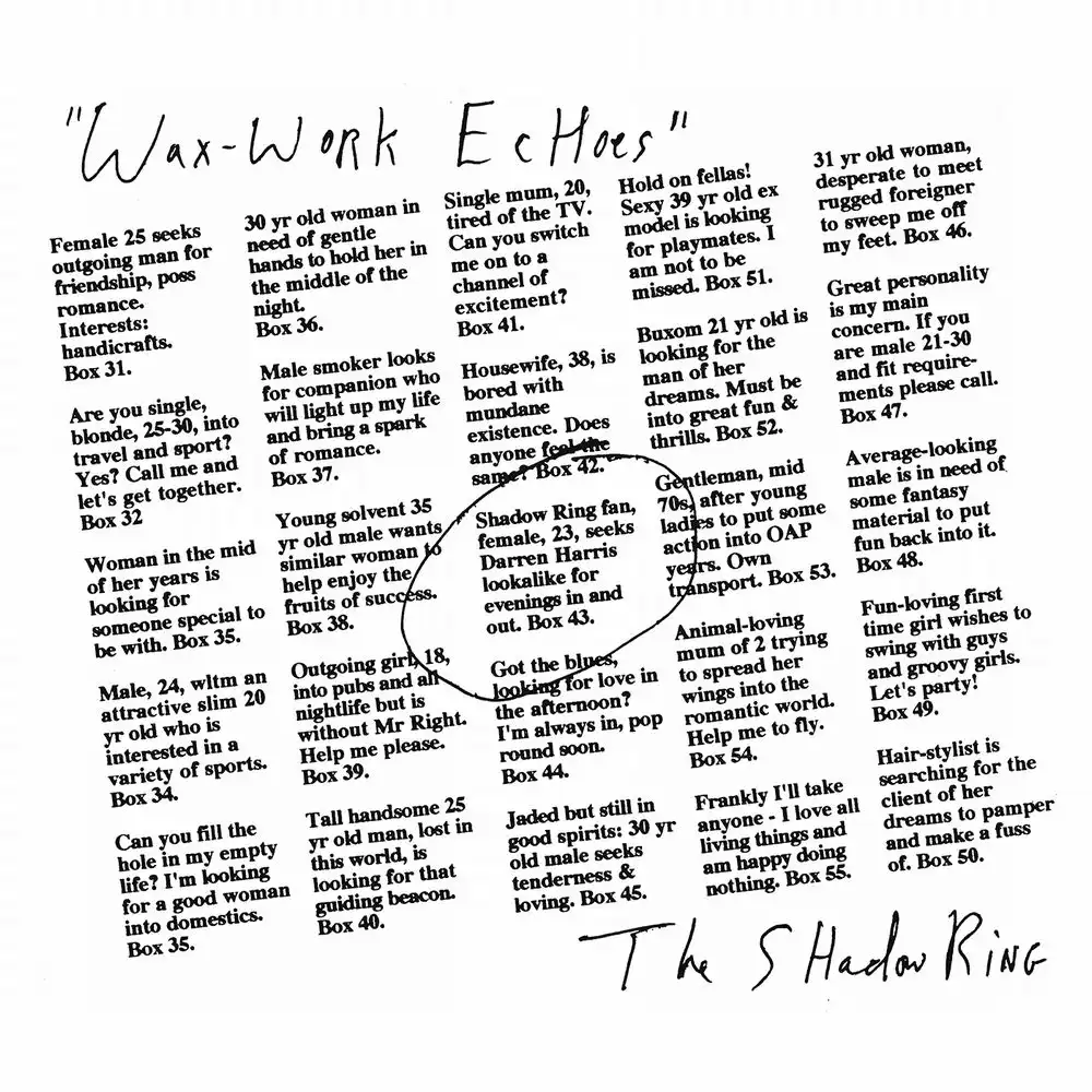 SHADOW RING / シャドウ・リング / WAX-WORK ECHOES [LP - BLACK]