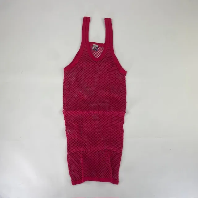 CRYSTAL / CRYSTAL(網シャツ) / アミシャツ PINK RED WOMEN SIZE XL 
