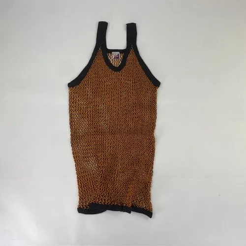 CRYSTAL / CRYSTAL(網シャツ) / アミシャツ TWO TON GOLD/BLACK SIZE  XL