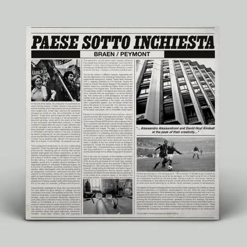 BRAEN & PEYMONT / ブラエン & ペイモント / PAESE SOTTO INCHIESTA (BLUE VINYL)