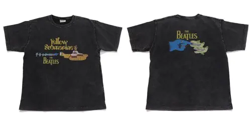 THE BEATLES YELLOW SUB MARINE T-SHIRT (26B-96338 / BLACK / L