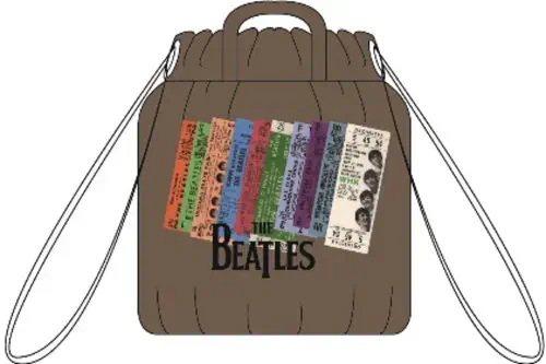 BEATLES / ビートルズ / THE BEATLES TICKET COTTON CANVAS PURSE (26B-16305 / MOCHA)