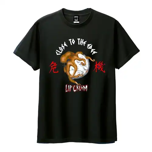 XL/Trucker Jersey tops black / gold_Heart of gold/LIP CREAM