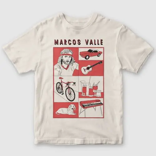 MARCOS VALLE / マルコス・ヴァーリ / MARCOS VALLE ILLUSTRATION T-SHIRT OFF-WHITE -XXL
