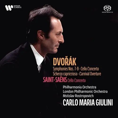 CARLO MARIA GIULINI / カルロ・マリア・ジュリーニ / DVORAK:SYMPHONY NO.7-9 / CELLO CONCERTO / S-SAENS:CELLO CONCERTO NO.1