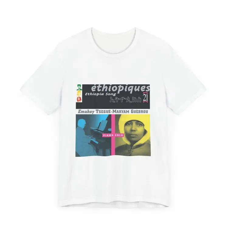 EMAHOY TSEGUE MARYAM GUEBROU / エマホイ・ツェゲ・マリアム・ゴブルー / ETHIOPIQUES T-SHIRT (WHITE)-M