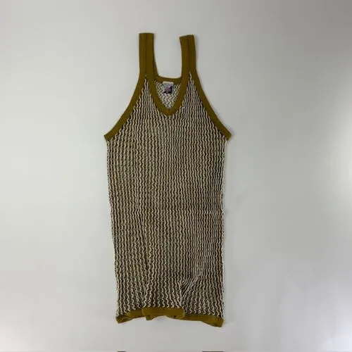 CRYSTAL / CRYSTAL(網シャツ) / アミシャツ TWOTON ARMY/WHITE SIZE  L