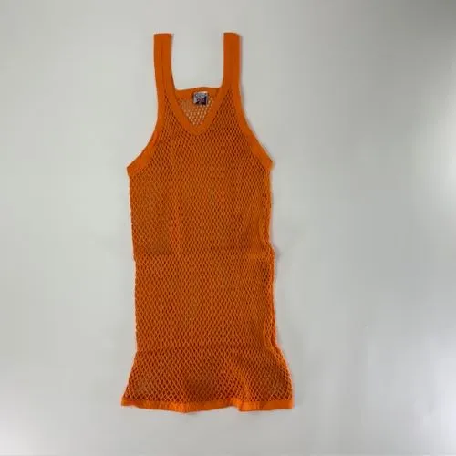 CRYSTAL / CRYSTAL(網シャツ) / アミシャツ ORANGE SIZE  XL