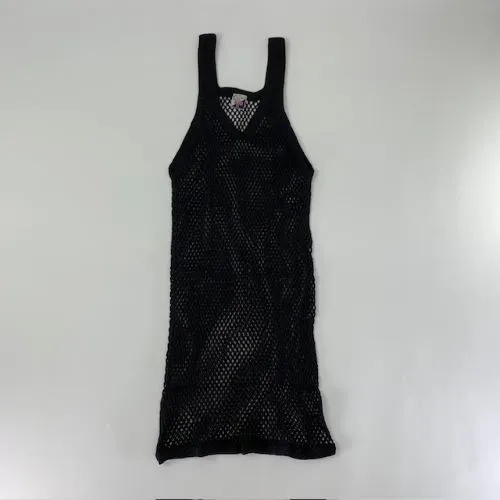 CRYSTAL / CRYSTAL(網シャツ) / アミシャツ BLACK SIZE  L