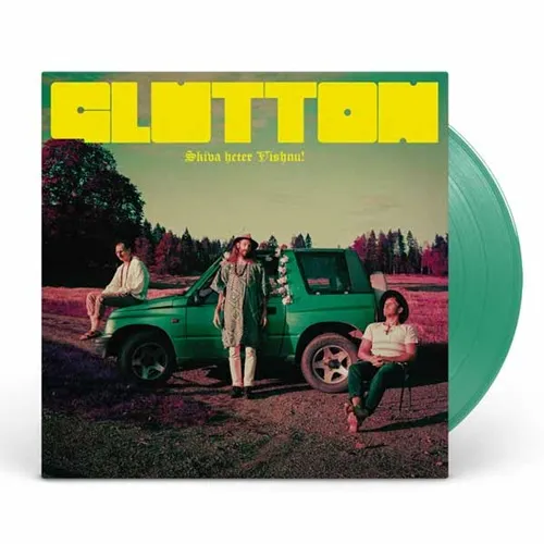 GLUTTON / SKIVA HETER VISHNU!: LIMITED TRANSPARENT GREEN COLOR VINYL