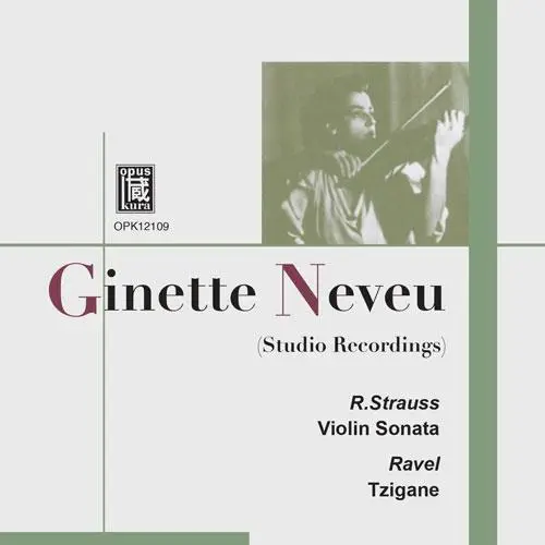 GINETTE NEVEU / ジネット・ヌヴー / ソナタと小品集
