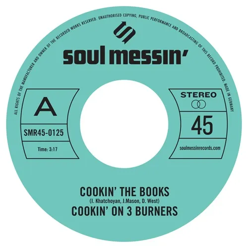 COOKIN' ON 3 BURNERS / クッキン・オン・スリー・バーナーズ / COOKIN' THE BOOKS / GIVE A LITTLE BIT MORE (7")