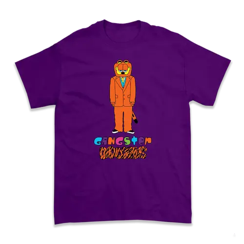 GANGSTER DOODLES + STONES THROW / GANGSTER DOODLES T-SHIRT PURPLE(L)
