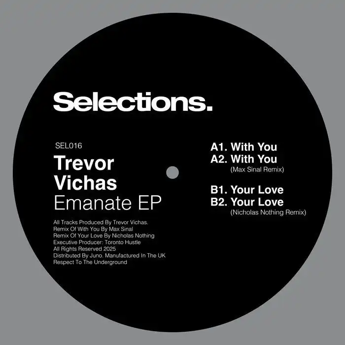 TREVOR VICHAS / EMANATE EP (FEAT MAX SINAL, NICHOLAS NOTHING MIXES) (12")