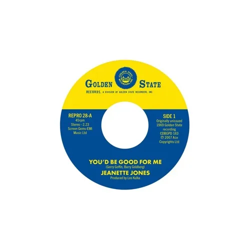 JEANETTE JONES / ジャネット・ジョーンズ(SOUL) / YOU'D BE GOOD FOR ME / CUT LOOSE (7")