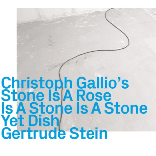 CHRISTOPH GALLIO / Is A Rose Is A Stone Is A Stone Yet Dish Gertrude Stein