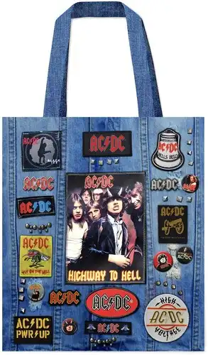 AC/DC / AC/DC - BATTLE BAG - 16 X 16 SOFT POLYESTER BAG WITH WEB HANDLES