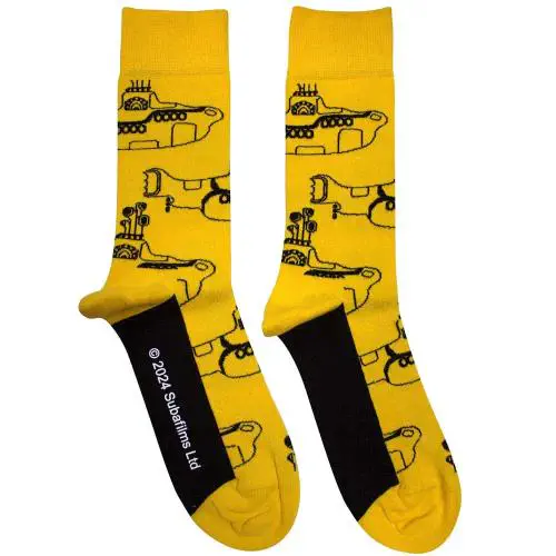 BEATLES / ビートルズ / UNISEX ANKLE SOCKS: SUB OUTLINE REPEAT (YELLOW)