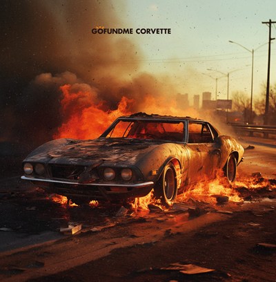 J.U.S (of BRUISER BRIGADE) / GOFUNDME CORVETTE (LP)