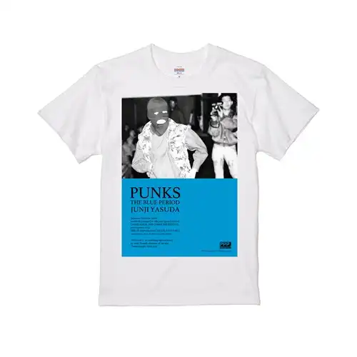 安田潤司 / L/WHT/「パンクス青の時代」ラージプリントT shirt