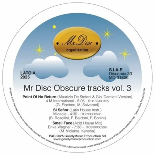 V.A.  / オムニバス / MR DISC OBSCURE TRACKS VOL.3 (12")