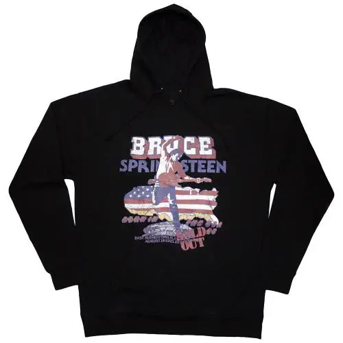 BRUCE SPRINGSTEEN / ブルース・スプリングスティーン / BORN IN THE USA '85 (BLACK) PULLOVER HOODIE (M)