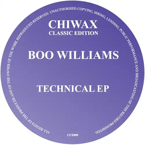 BOO WILLIAMS / ブー・ウィリアムス / TECHNICAL EP