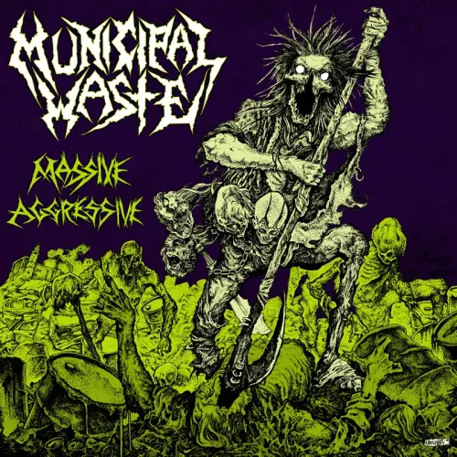 MUNICIPAL WASTE / ミュニシパル・ウェイスト / MASSIVE AGGRESSIVE [12''] (TOXIC GREEN & PURPLE MERGE VINYL, LIMITED, INDIE-EXCLUSIVE)