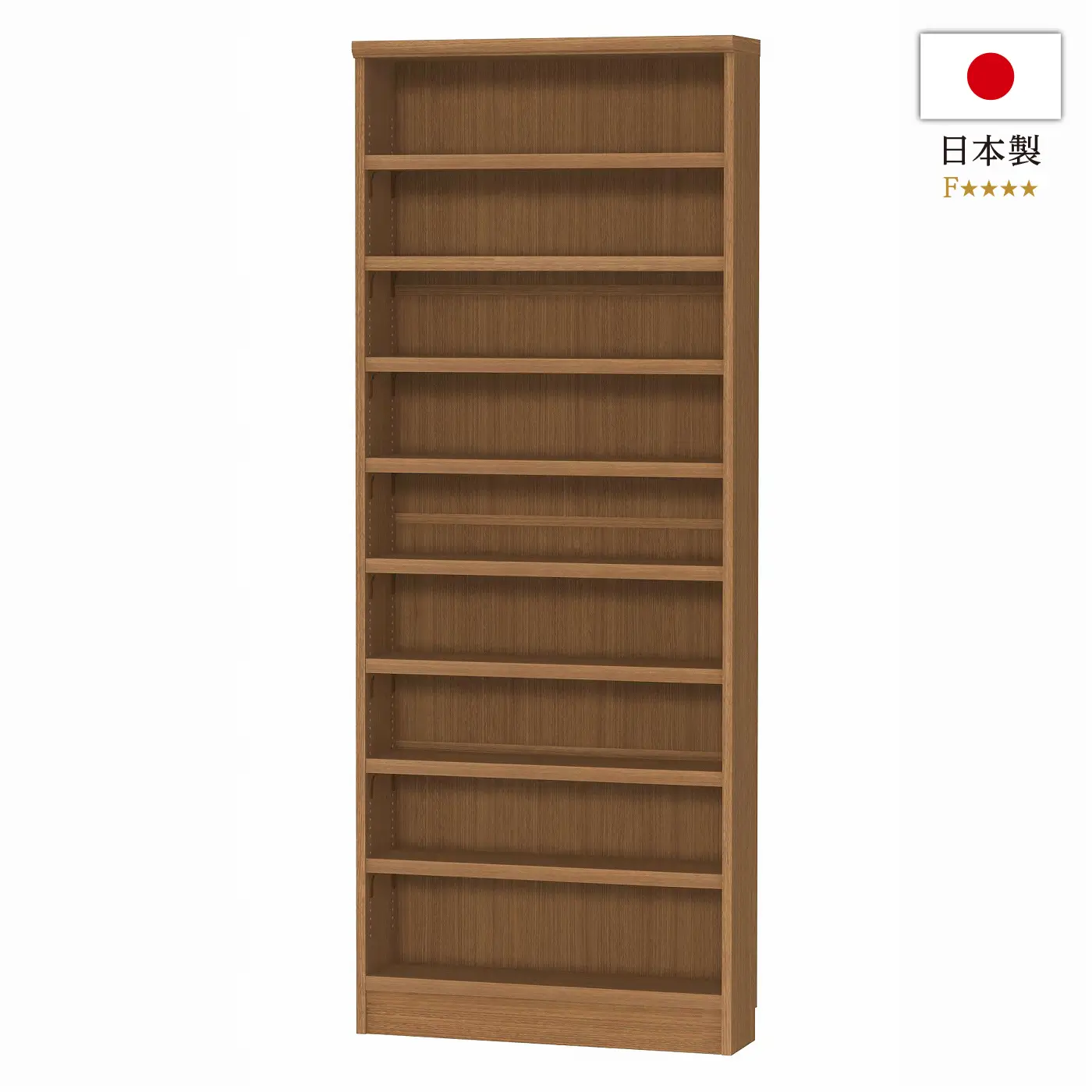 純国産レコードラック 6BOX ウォールナット/レコードラック｜CD