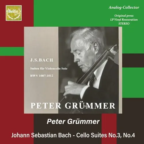 PETER GRUMMER / ペーター・グリュンマー / バッハ:無伴奏チェロ組曲第3&4番