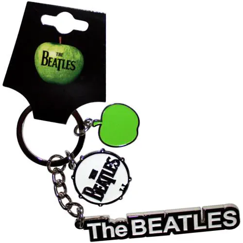 BEATLES / ビートルズ / BEATLES KEYCHAIN: TEXT LOGO DROP T DRUM & APPLE CHARMS