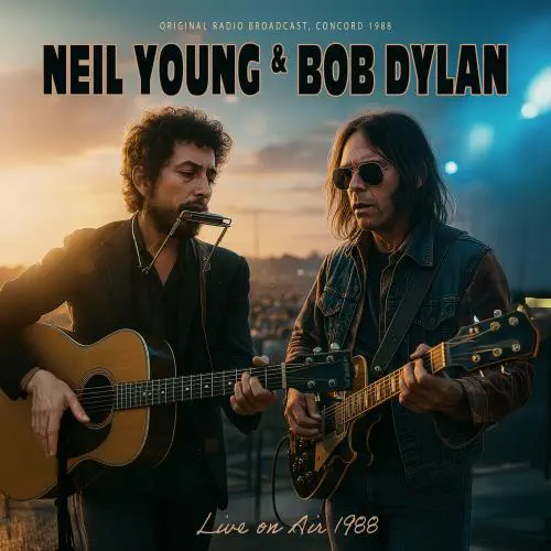 BOB DYLAN & NEIL YOUNG / LIVE ON AIR 1988 (LP)