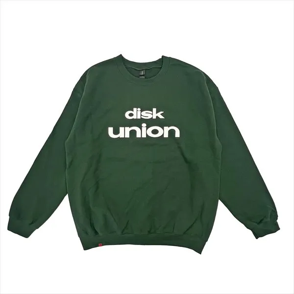 diskunion Crewneck Sweatshirt (Green/XXL)/DISKUNION/ディスク