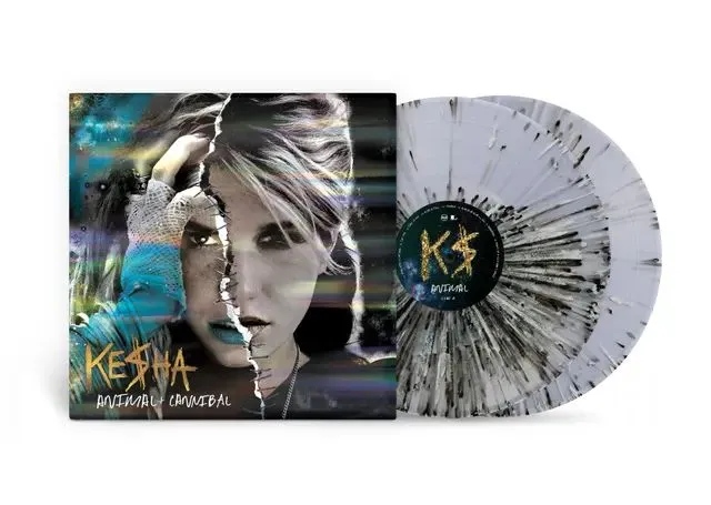 KE$HA / ANIMAL + CANNIBAL (BLACK AND WHITE TRANSLUCENT SPLATTER VINYL)