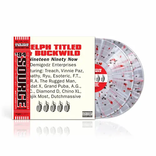 CELPH TITLED & BUCKWILD / NINETEEN NINETY NOW ('94 SOURCE EDITION) (2LP) (RED, BLACK, AND WHITE SPLATTER VINYL) 
